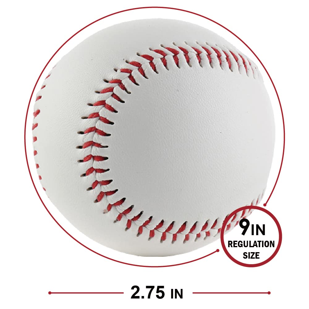 EASY BIG soft baseball detail with 108 red stitches, realistic feel with safer impact