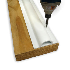 EasyFlex D-profile installed on piling demonstrating impact protection for dock and boat