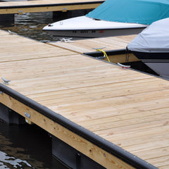 EasyFlex P-profile next to tape measure illustrating 10-foot coil length for accurate planning