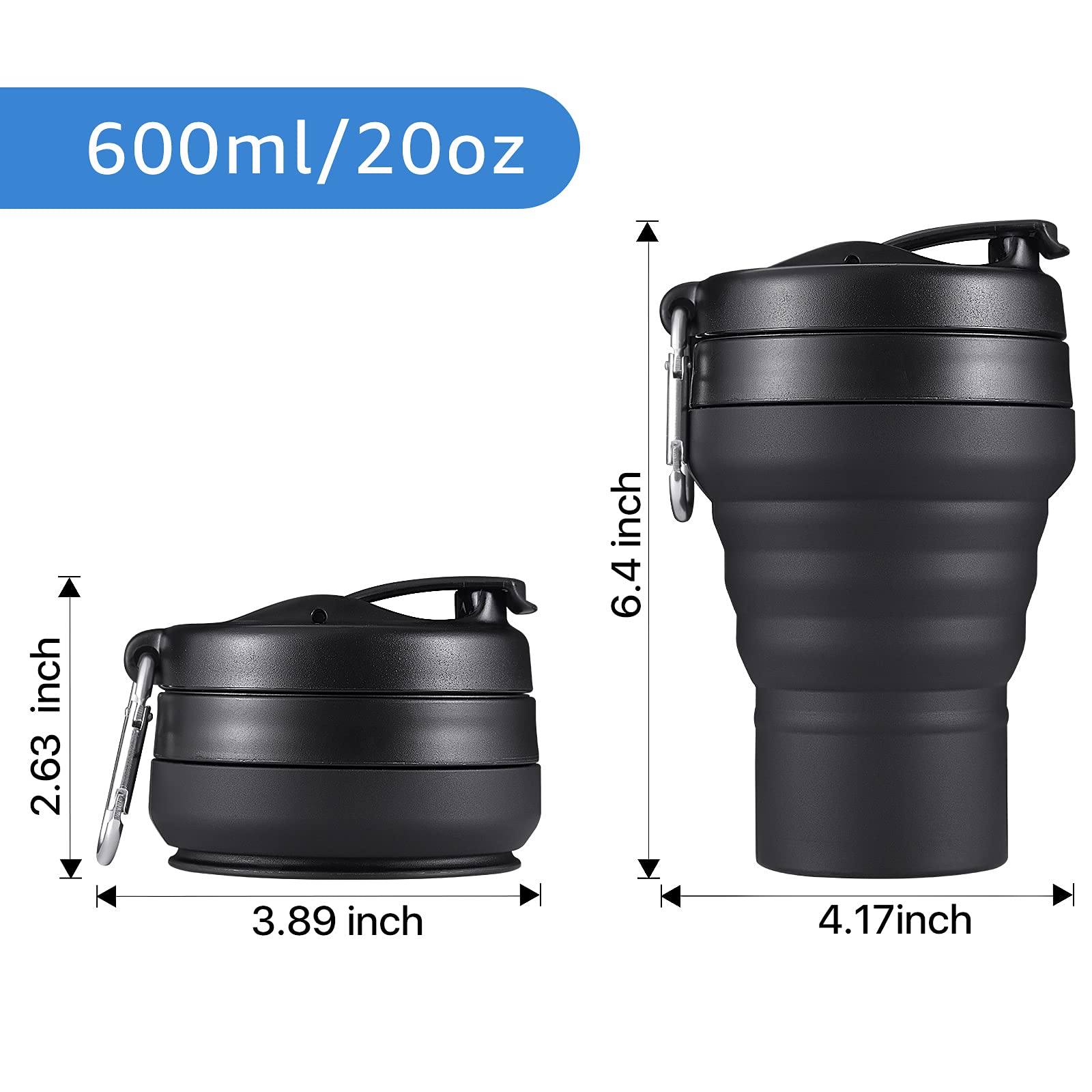 EASYXQ collapsed profile showing compact folded size for packing benefit