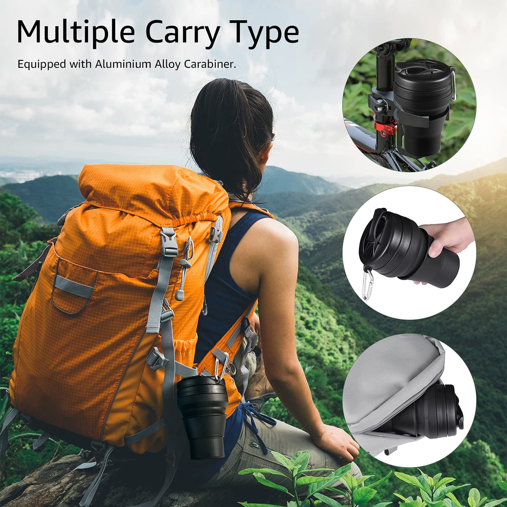 EASYXQ cup held in hand showing real-world scale and comfort benefit