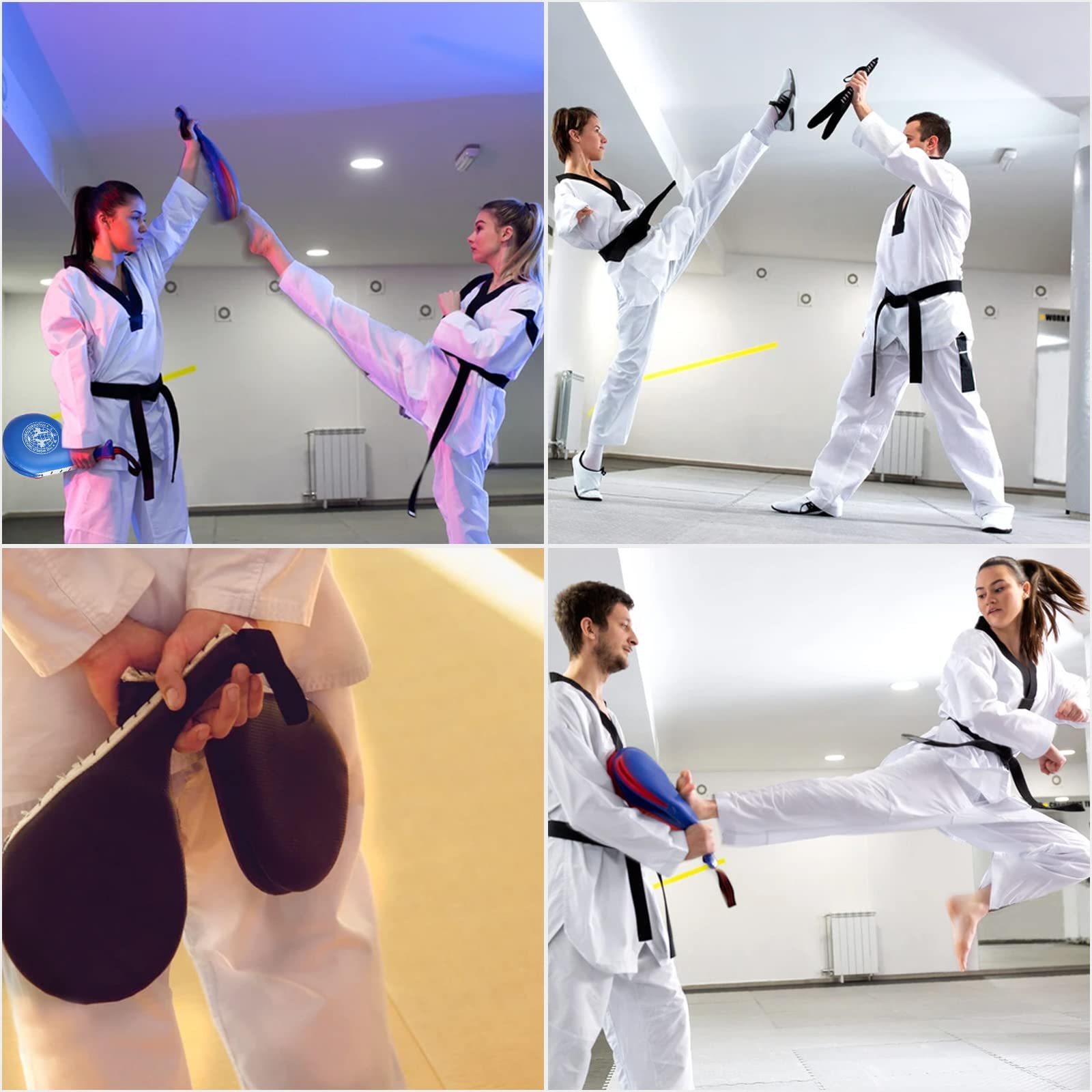 EATHEATY pad held in hand beside ruler showing compact size and portability benefit