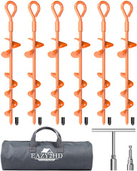 Eazy2hD front view of six anchors showing kit and benefits