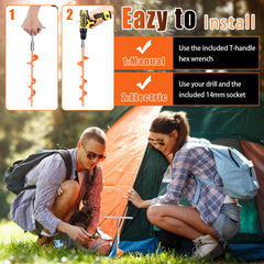Eazy2hD sharp tip and edge for easier ground penetration