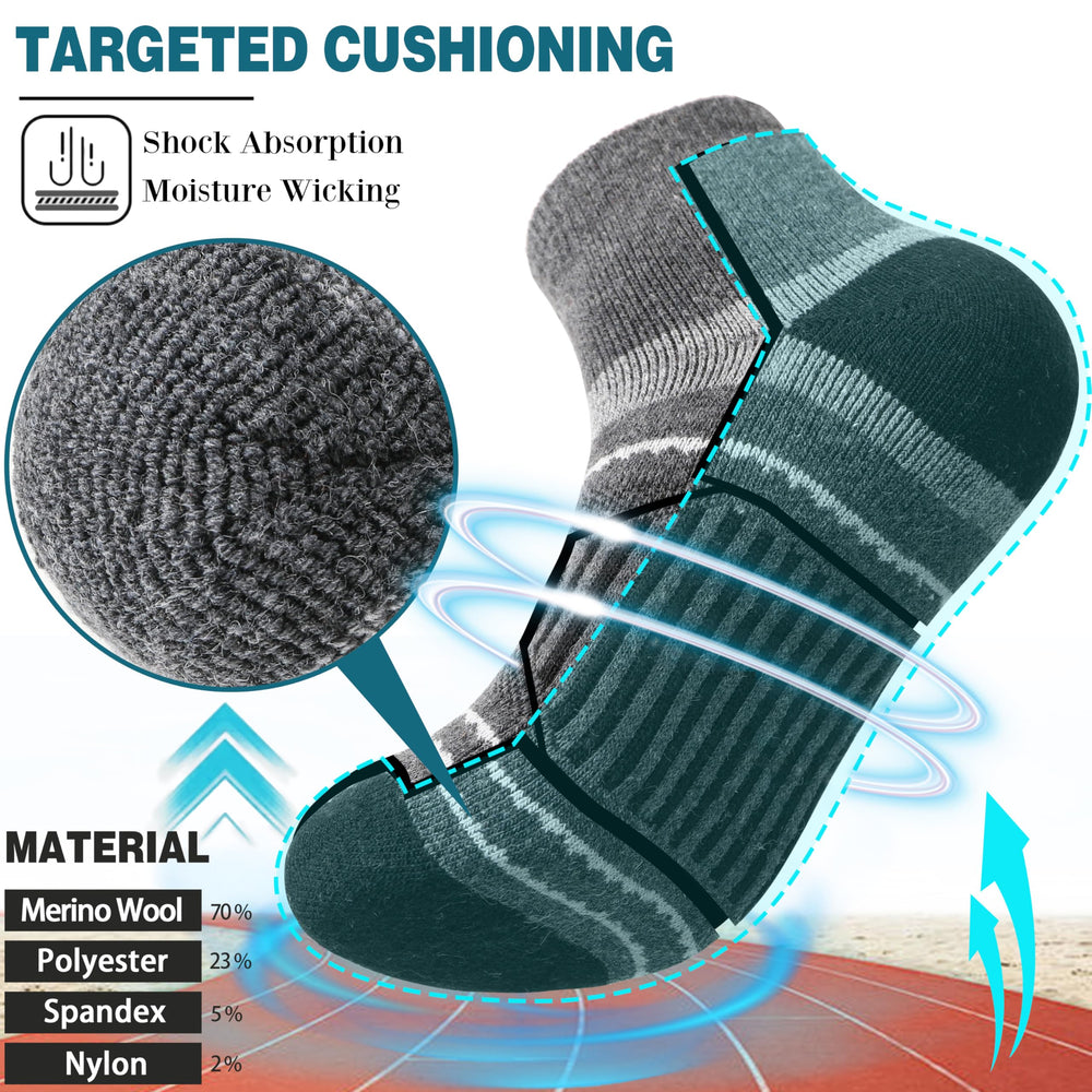 EBMORE ankle compression stripe detail illustrating arch support