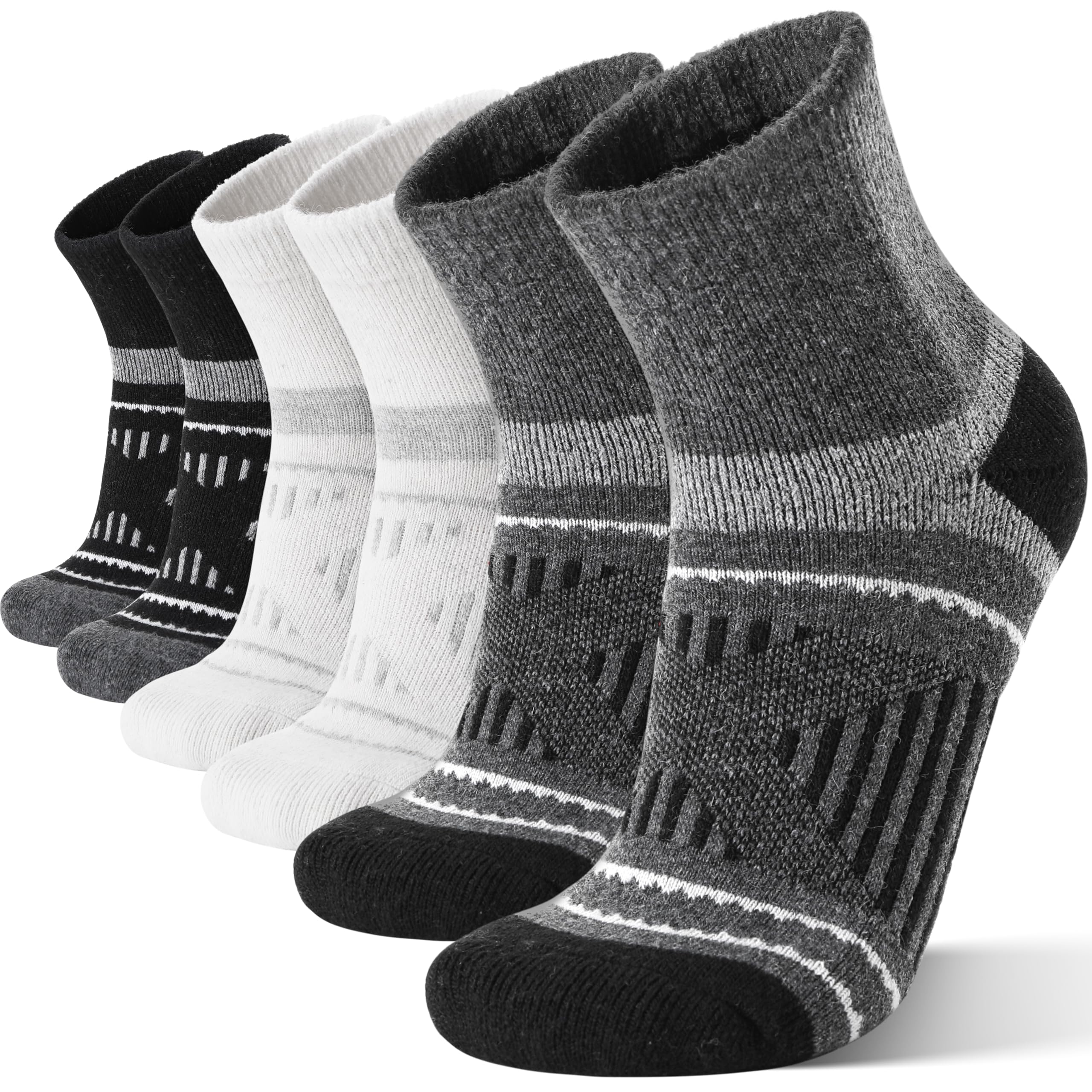 EBMORE ankle socks front view showing pair and color contrast, comfortable fit