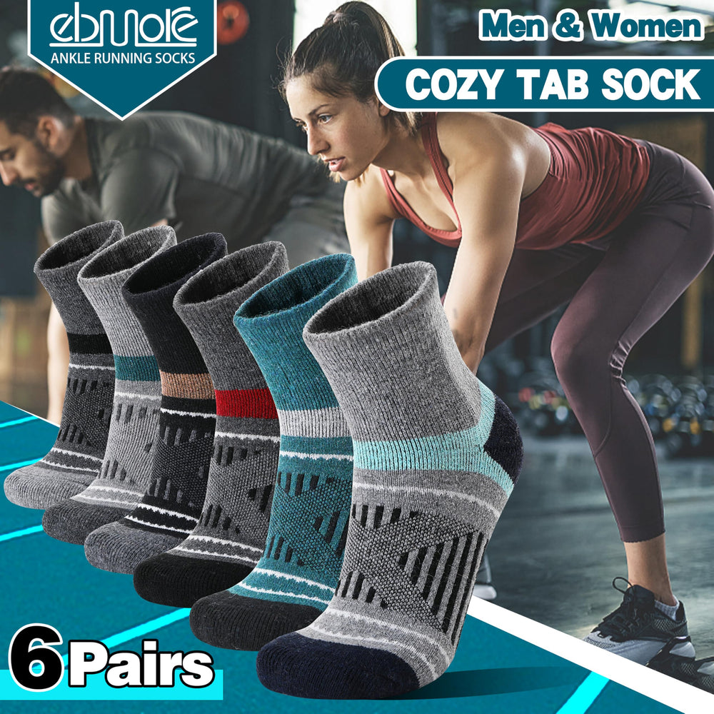 EBMORE socks inside hiking boot demonstrating outdoor comfort