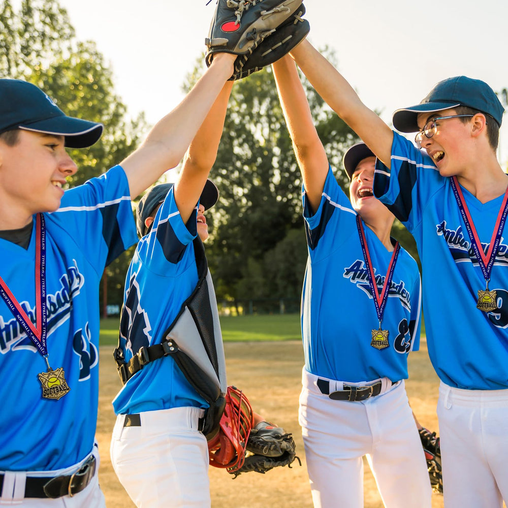 Ecation medal being presented to player, celebratory moment and team morale boost