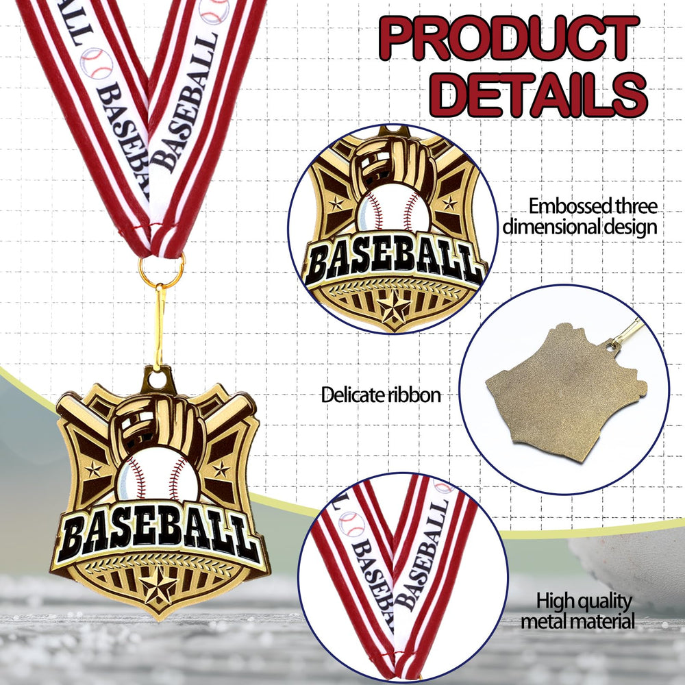 Ecation ribbon detail with baseball pattern offering comfortable wear and theme