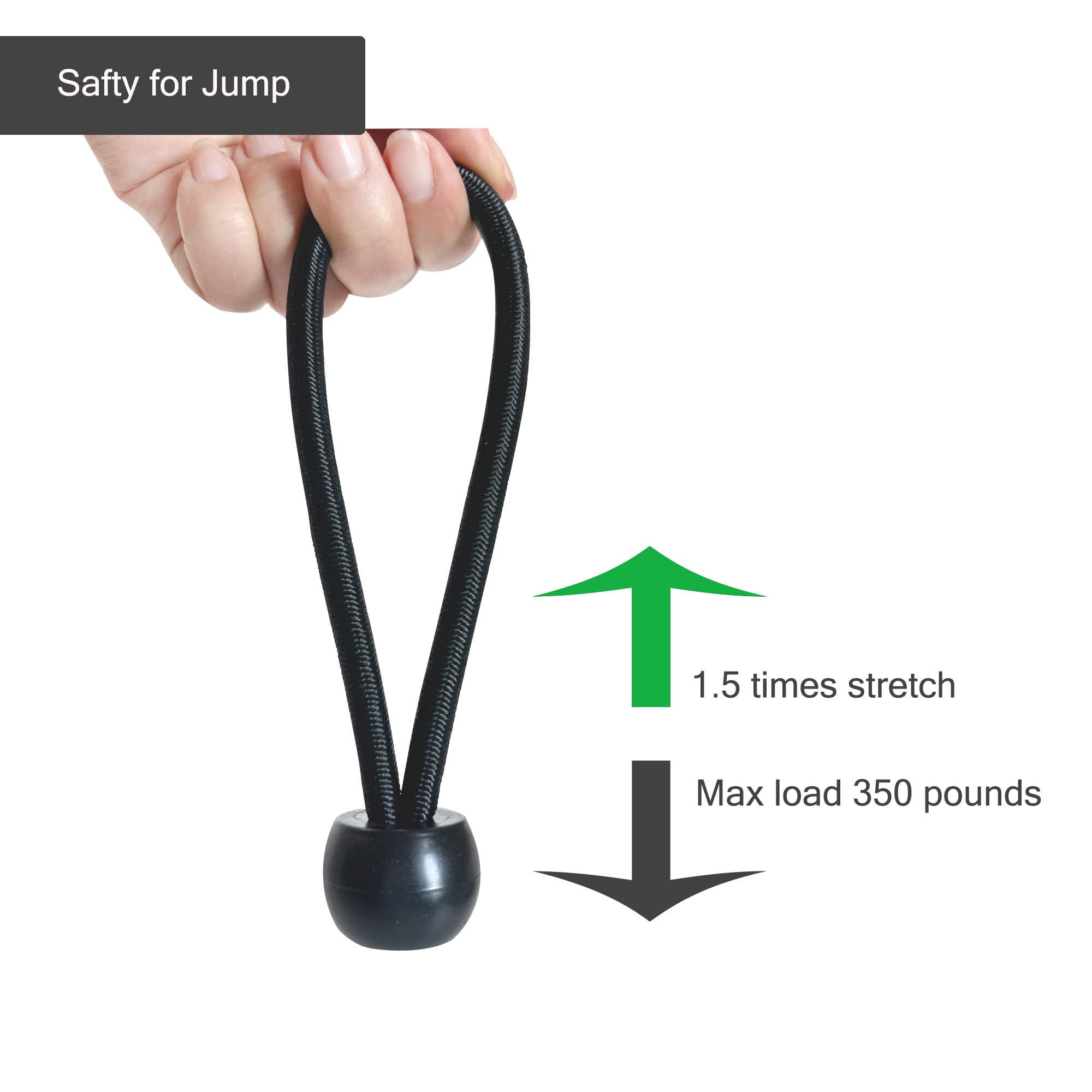 ECEOCC bungees installed on trampoline edge restoring bounce and reducing noise