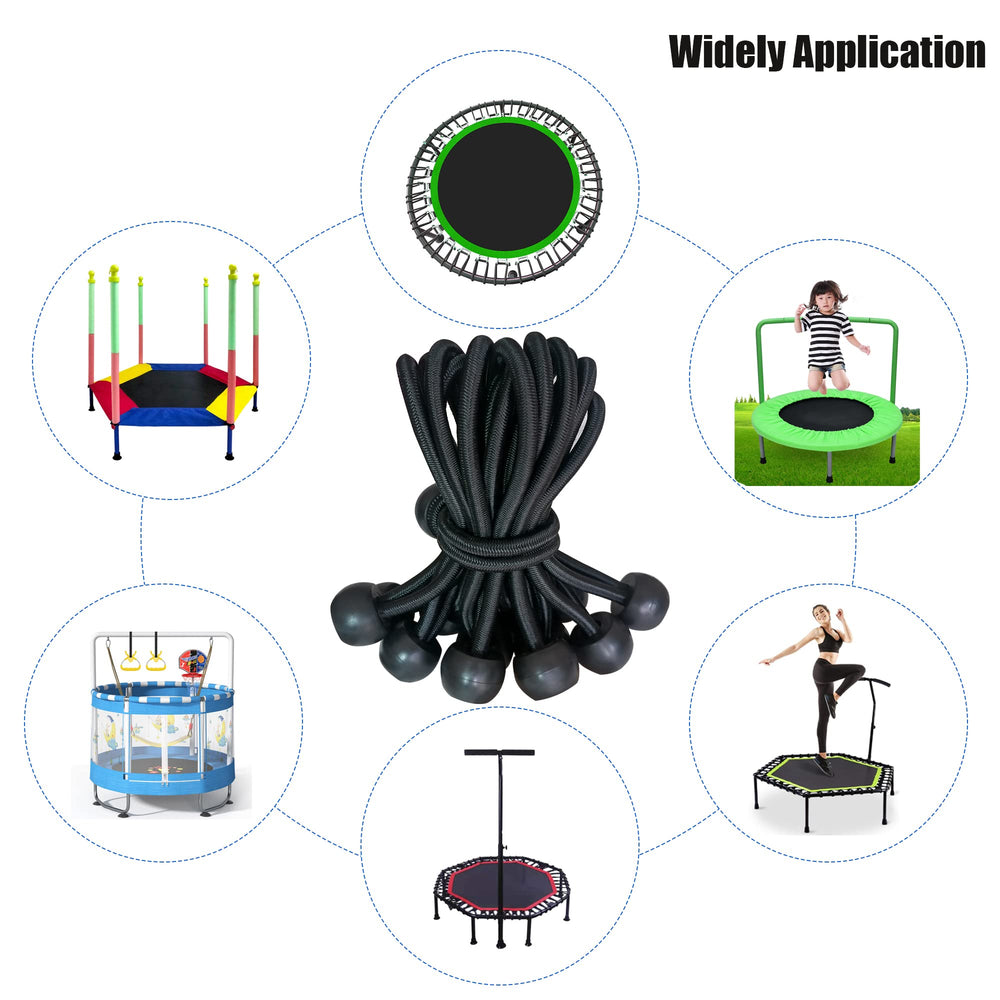 ECEOCC backyard trampoline in use showing improved jump feel for family fun