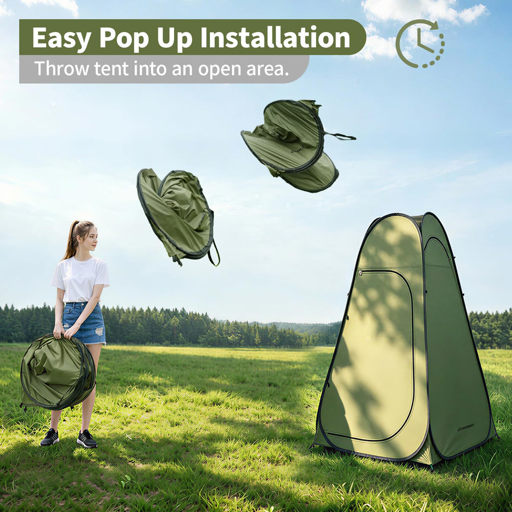 EchoSmile tent in use on a beach offering private changing shelter for family convenience