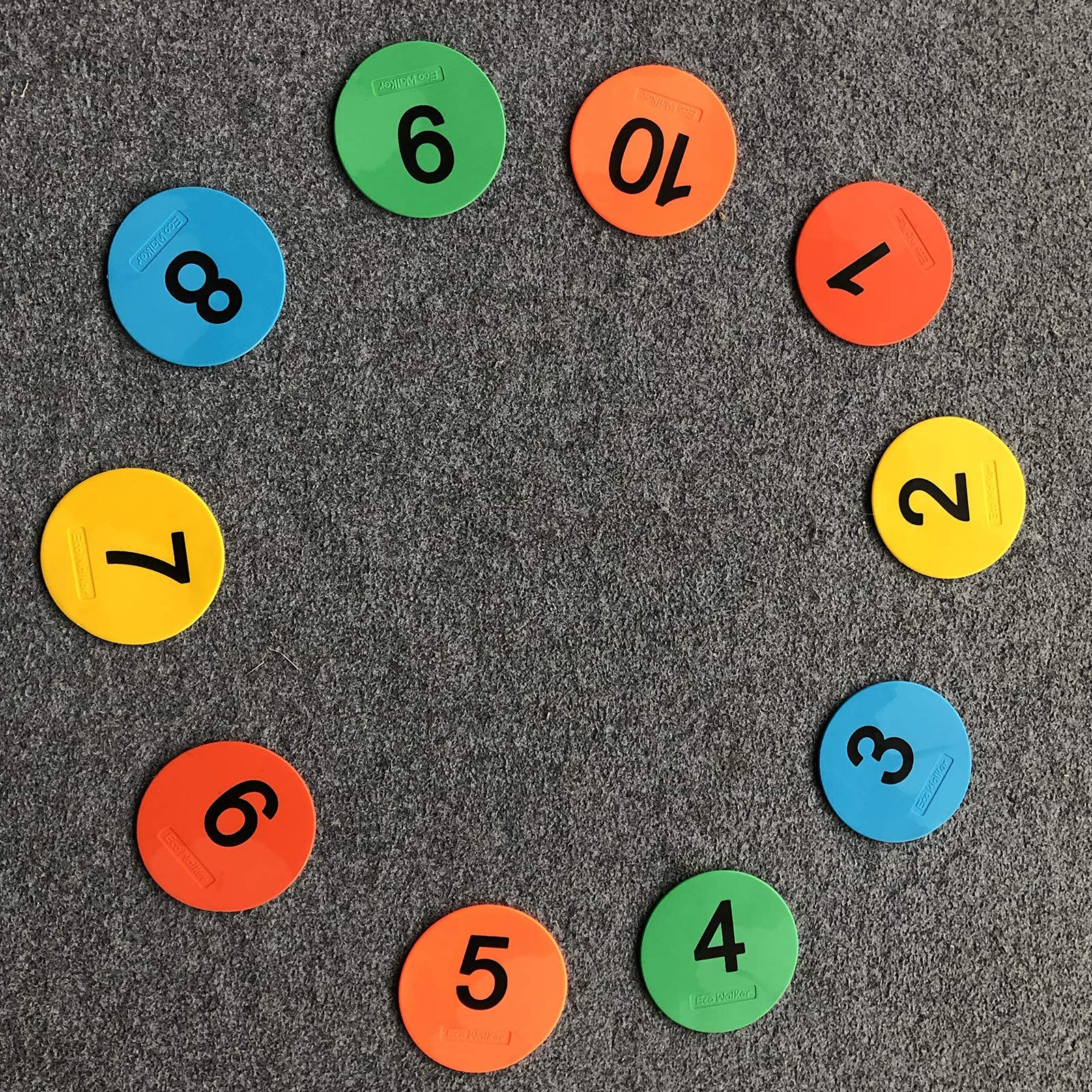 Eco Walker size comparison with hand to illustrate compact four-inch diameter