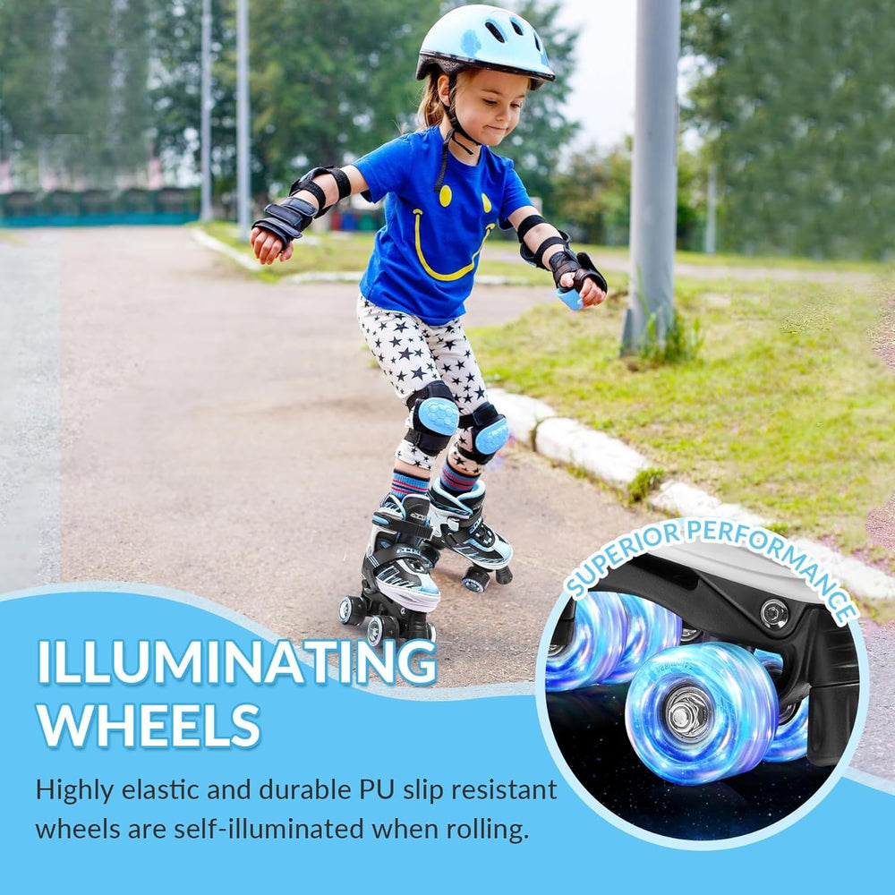 ECOO rainbow wheels spinning to show traction and visible style