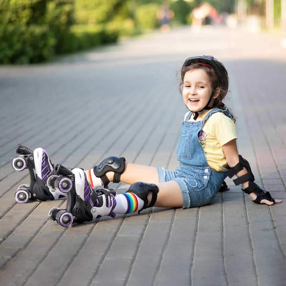 ECOO skates worn by child outdoors showing stability and active fun