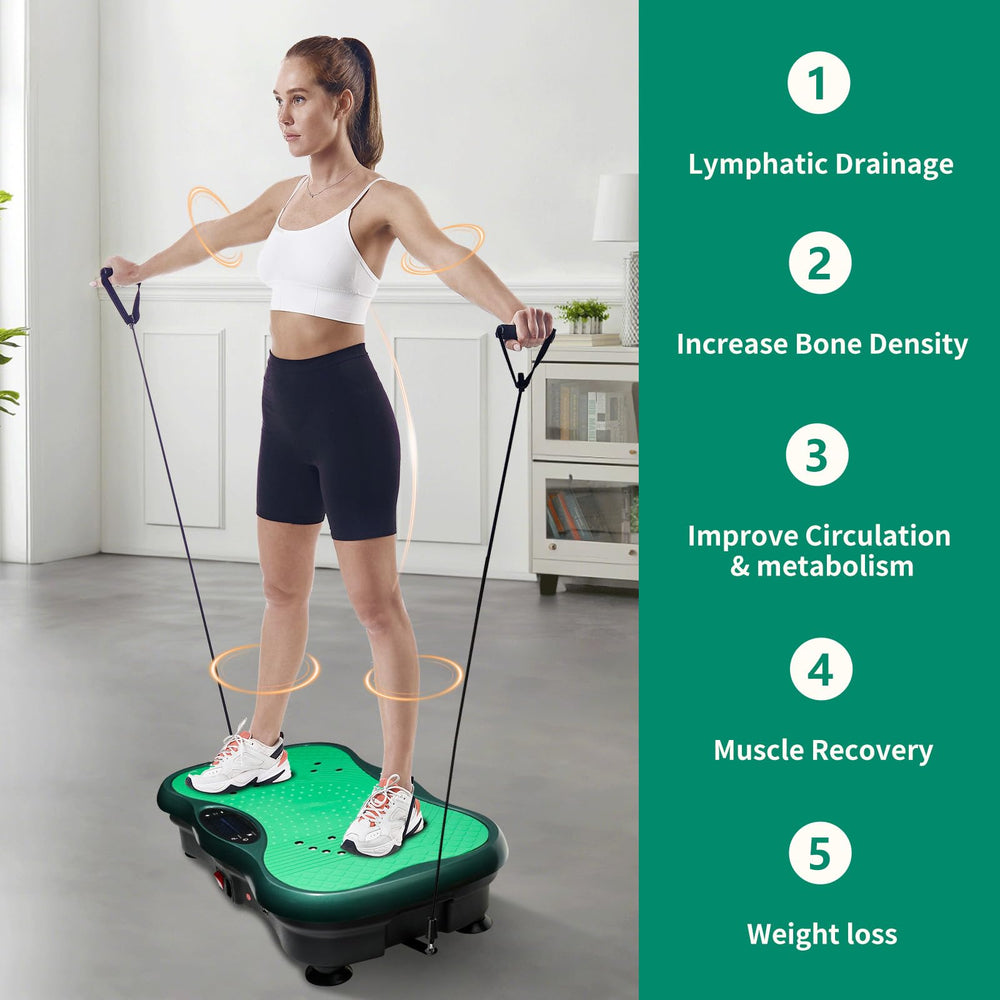 EDGSKGR user standing on plate illustrating balance training and circulation benefits
