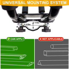Ediors folded flat rack on crossbars saving height and reducing wind drag