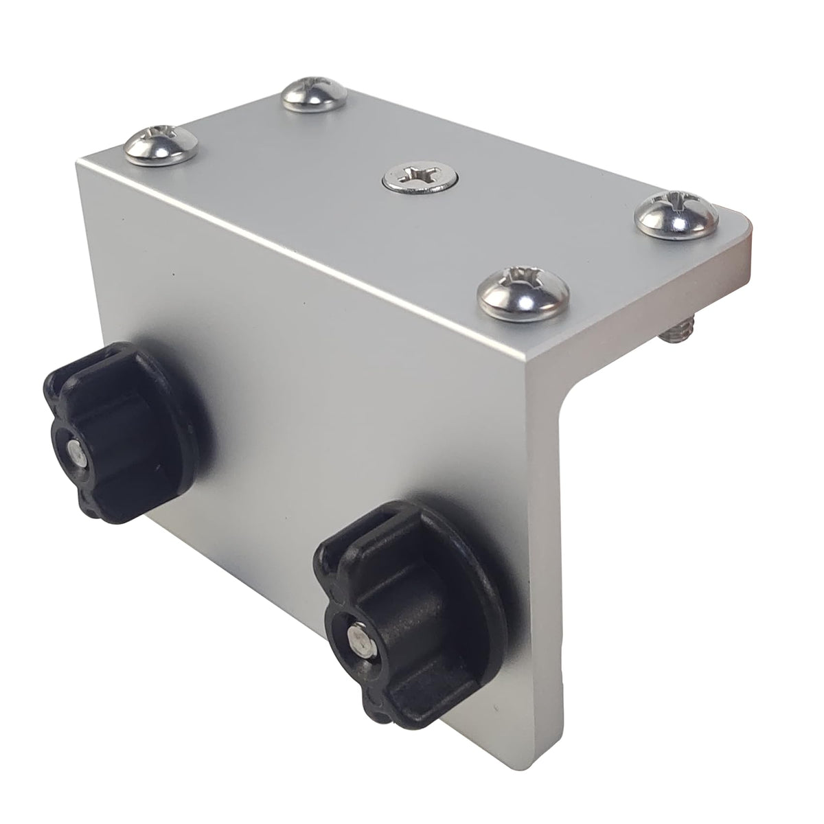 EDSRDPLT front view bracket showing compact aluminum body and easy mounting benefit