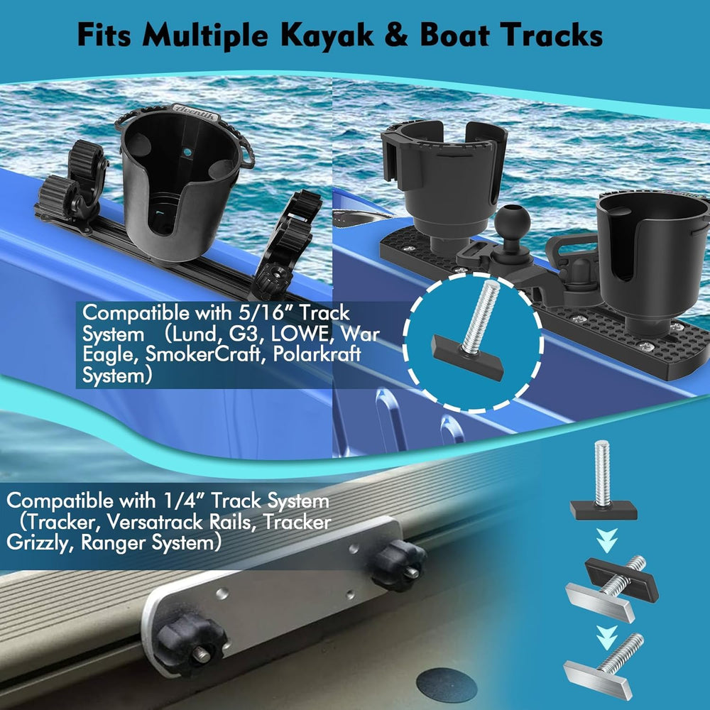EDSRDPLT lifestyle fishing setup showing bracket in use with electronics for improved organization