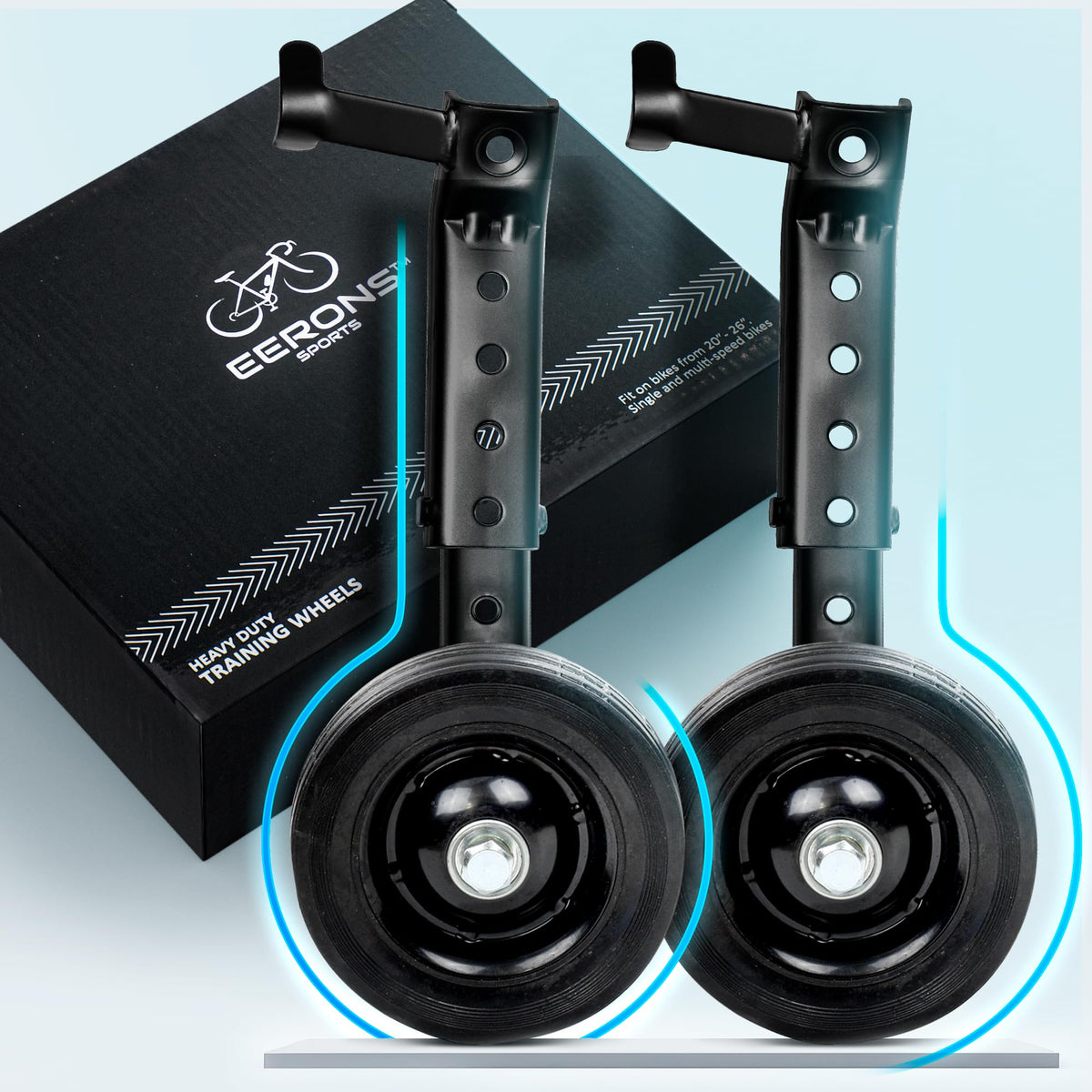EERONS front view of packaging and included parts showing quick setup benefits