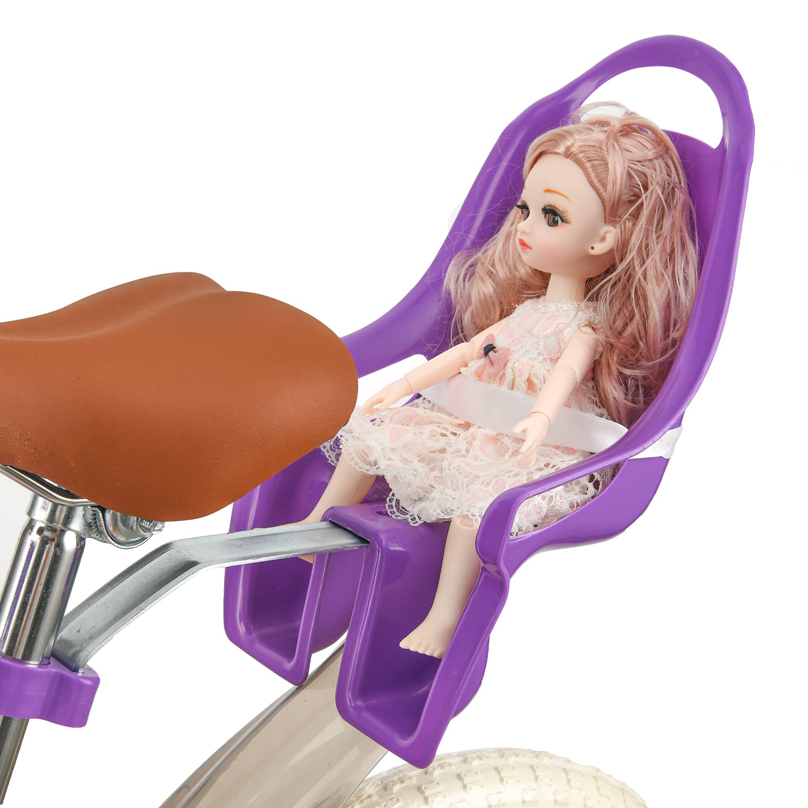 EIRONA front view purple doll seat showing mounting position and playful design