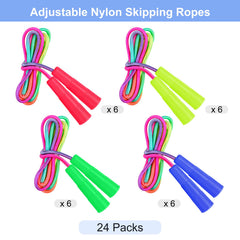 Elcoho rope in use outdoors with child enjoying colorful skipping