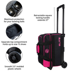ELITE retractable handle close-up demonstrating adjustable height convenience