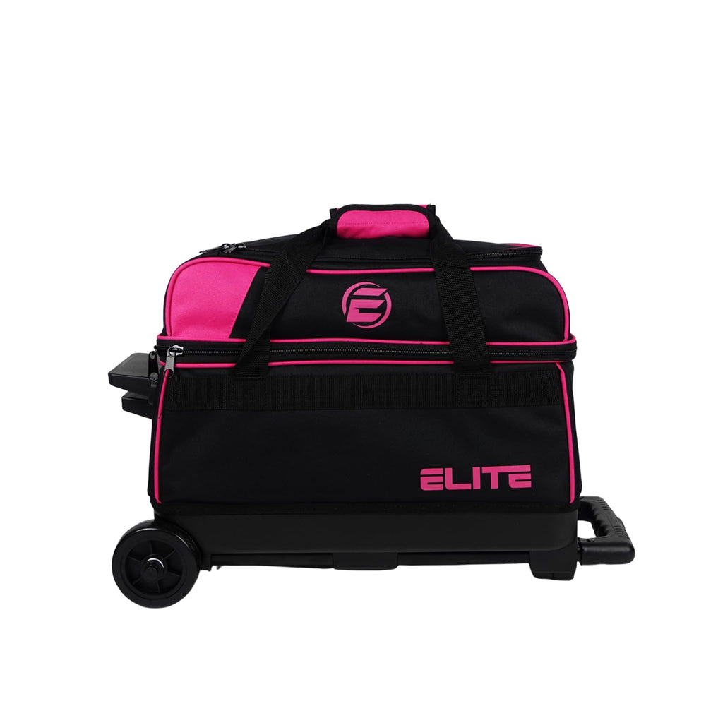 ELITE bag side view with shoe compartment open for organized gear benefit