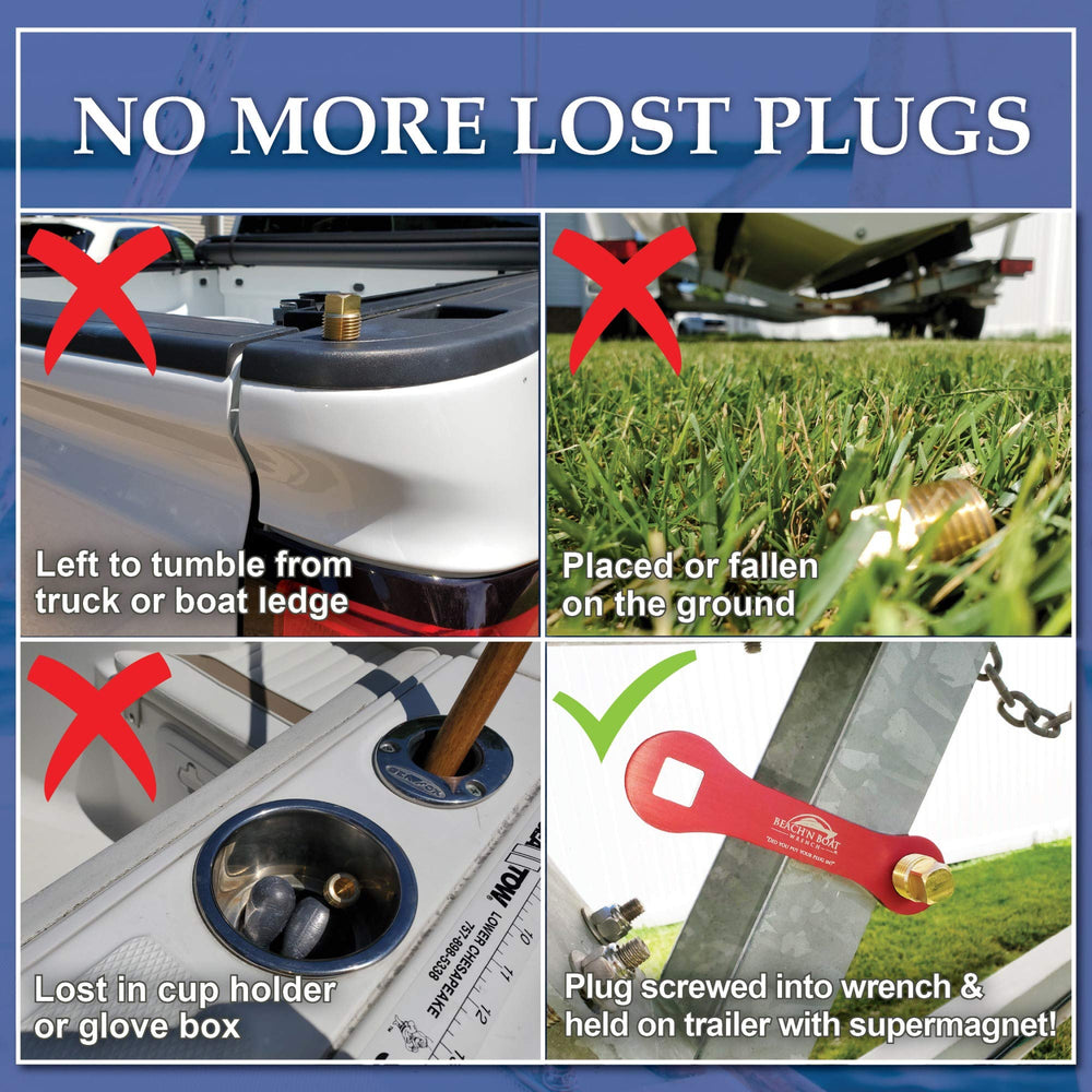 Elite Engineering open handle storing spare brass plug for immediate replacement benefit