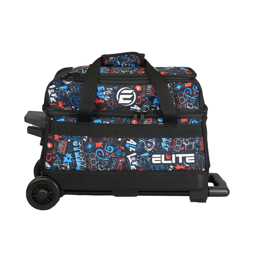 ELITE telescoping handle extended to 37 inches providing ergonomic towing comfort