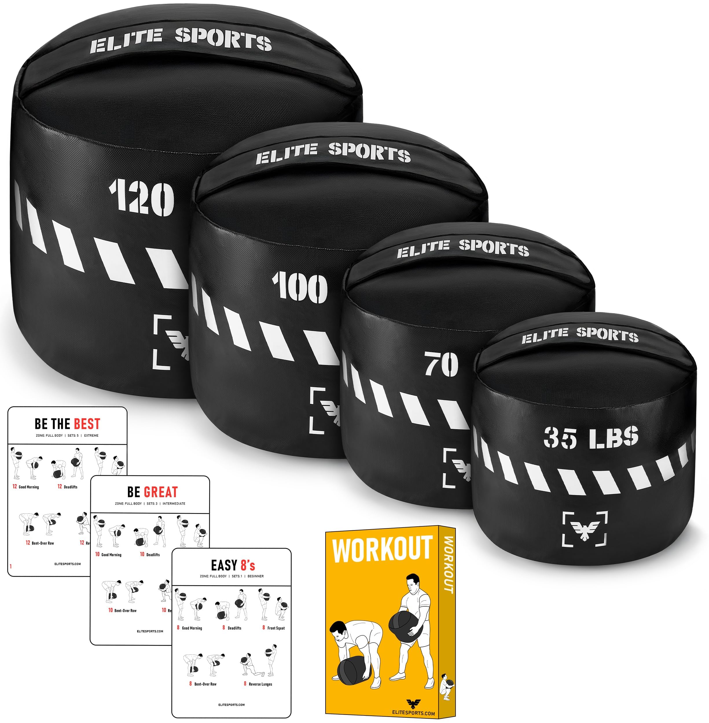 Elite Sports front view showing bag shape and durability benefits