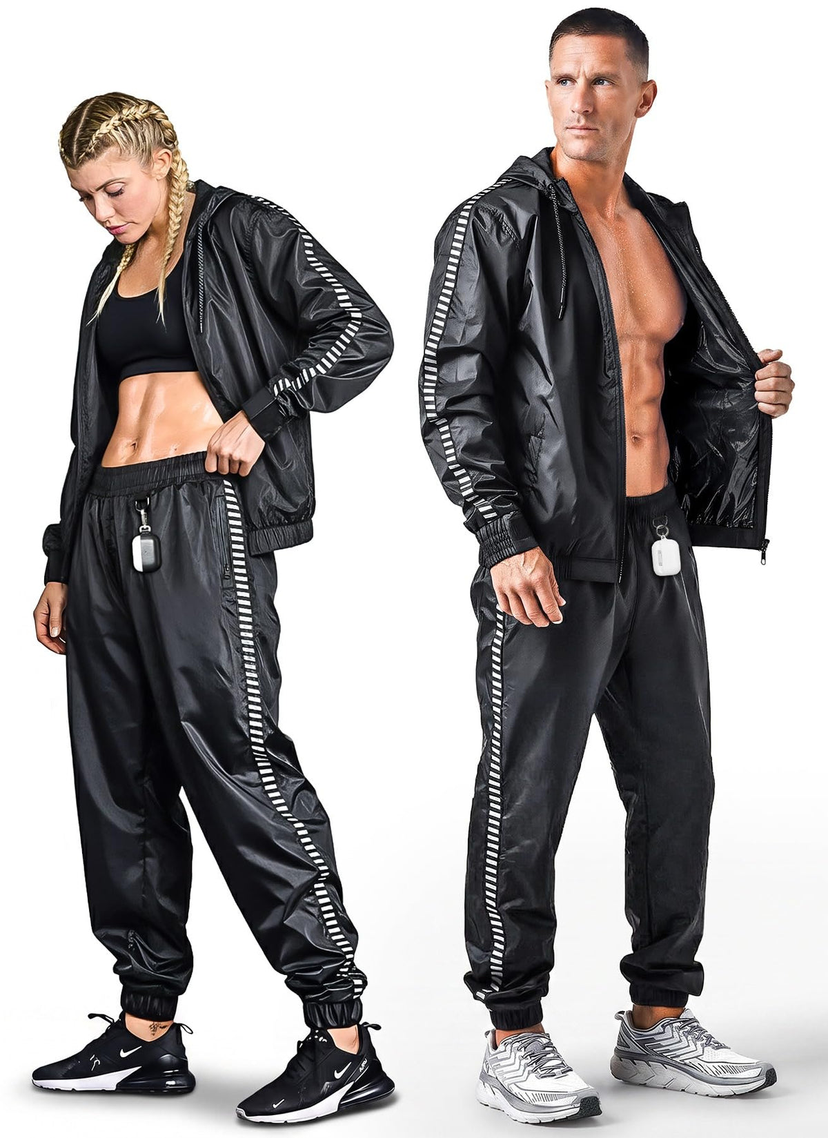 Elite Sports front view showing zip-up hoodie and fit for quick wear