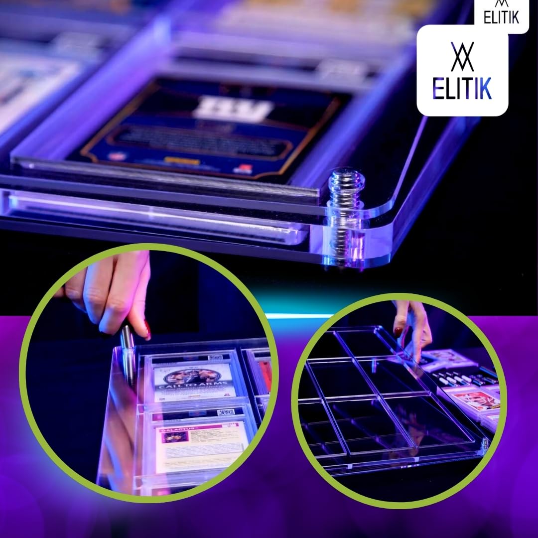 Elitik acrylic edge detail showing ultra-clear finish and minimal glare