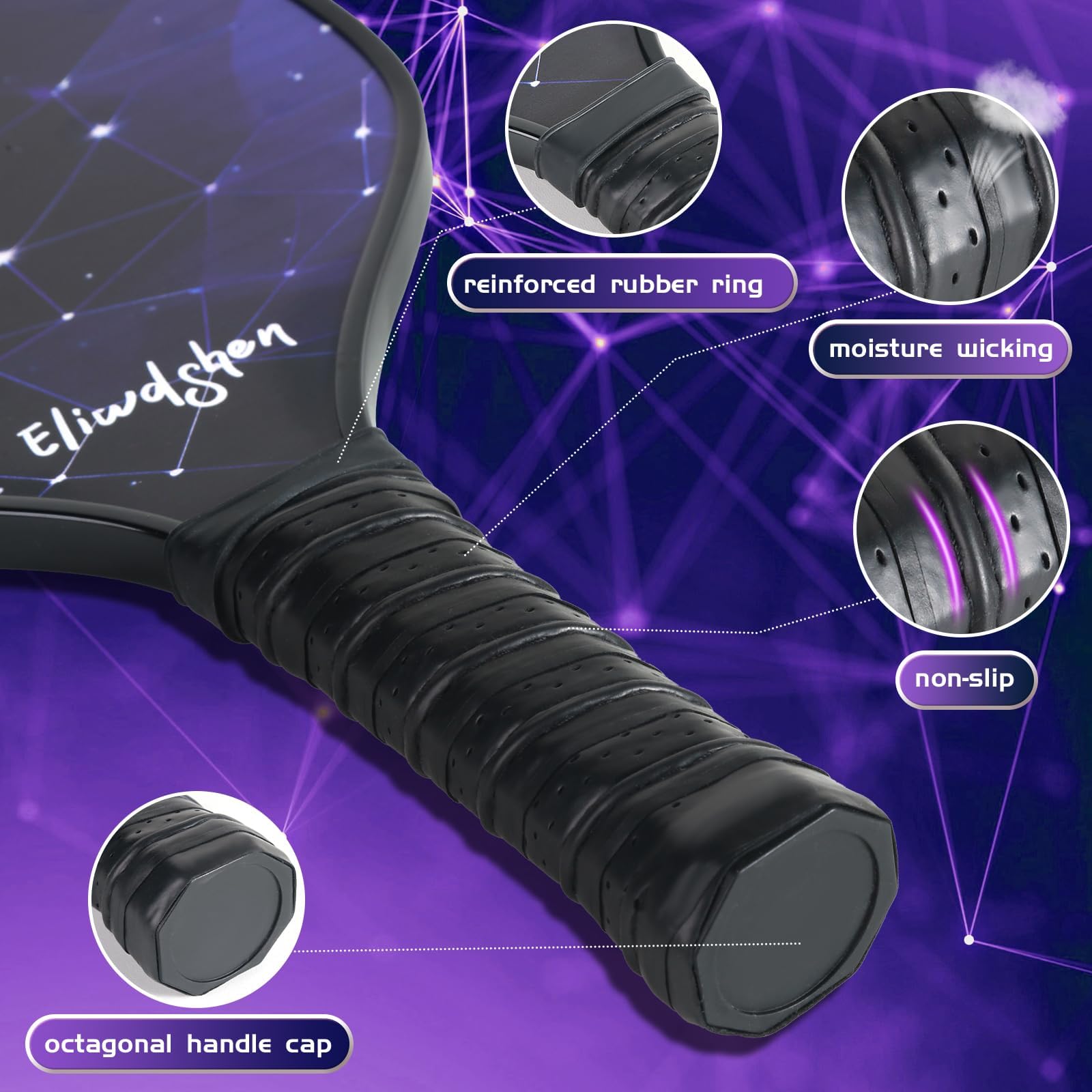 Eliwdshen shoulder bag packed with four paddles for easy transport