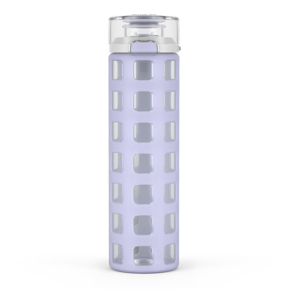 Ello Syndicate front view in Celeste showing bottle shape and lid for stylish hydration