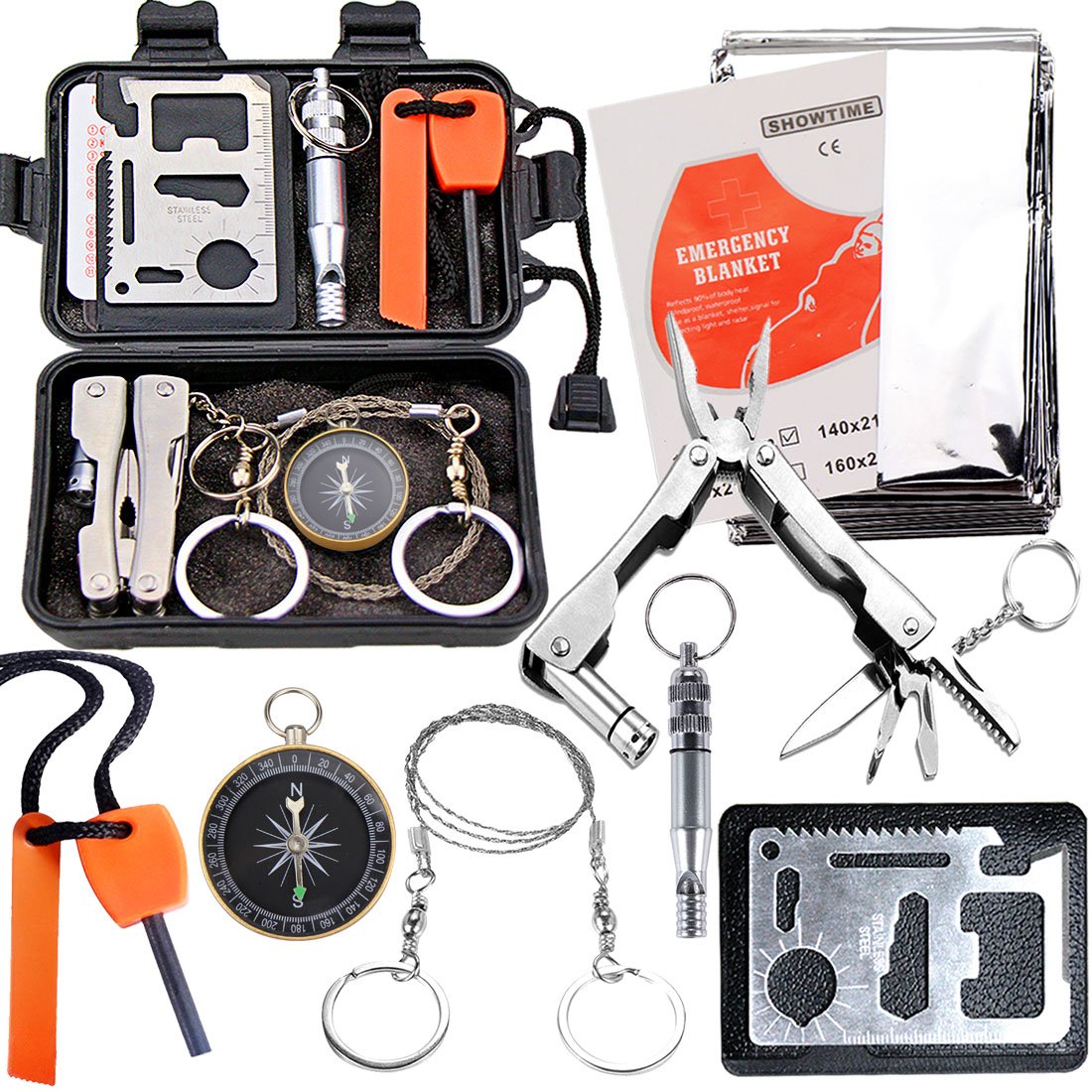 EMDMAK waterproof case front view showing compact storage and portability