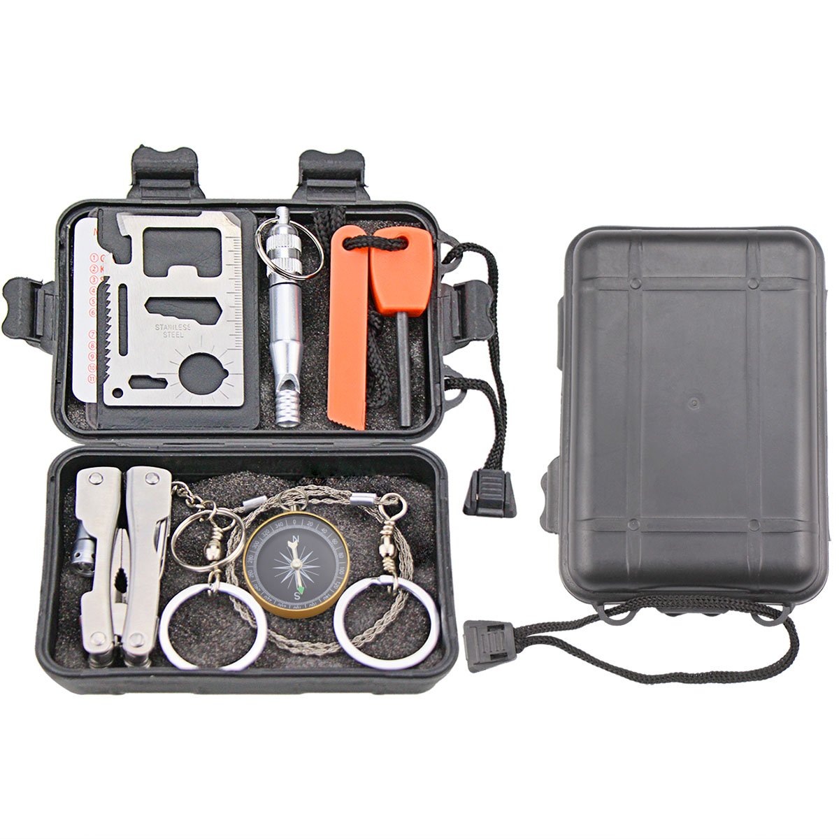 EMDMAK kit tucked into a backpack pocket for easy transport