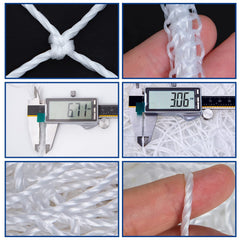 EMEKIAN close-up of reinforced knot and double border offering strong attachment points