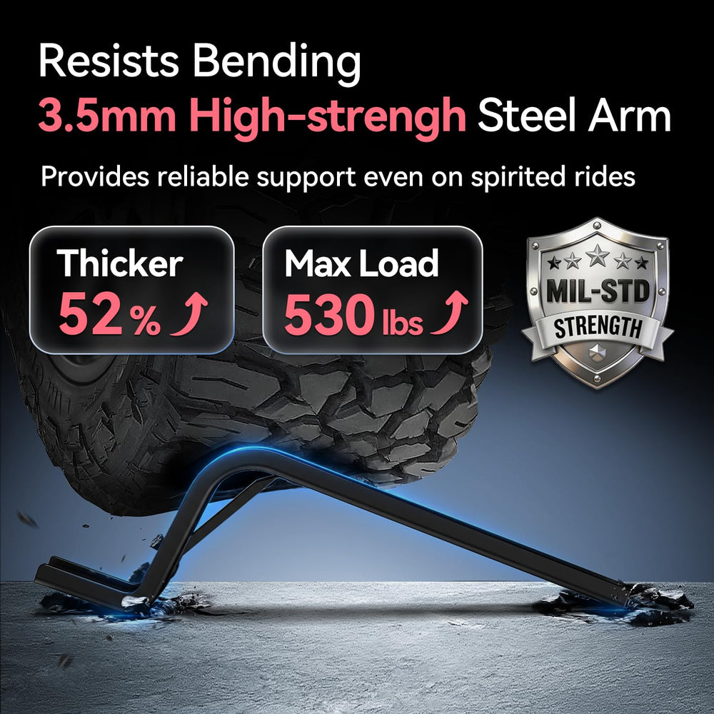 Empathech heavy-duty stamped steel bracket close-up for strength