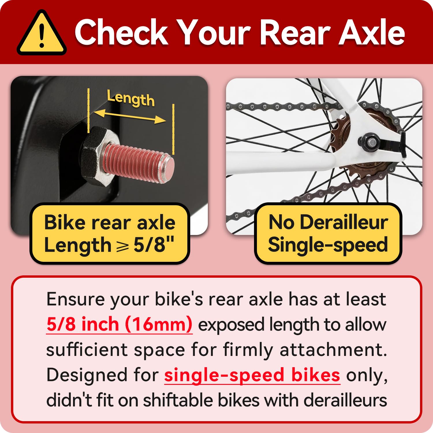 Empathech compatibility diagram highlighting required axle clearance