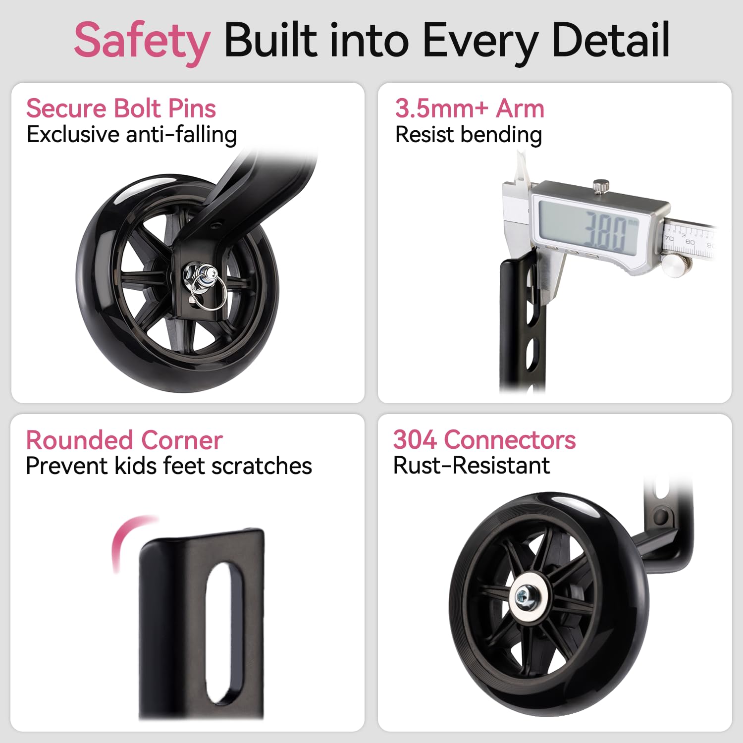 Empathech anti-loosening latch and nylon lock nut for secure fit