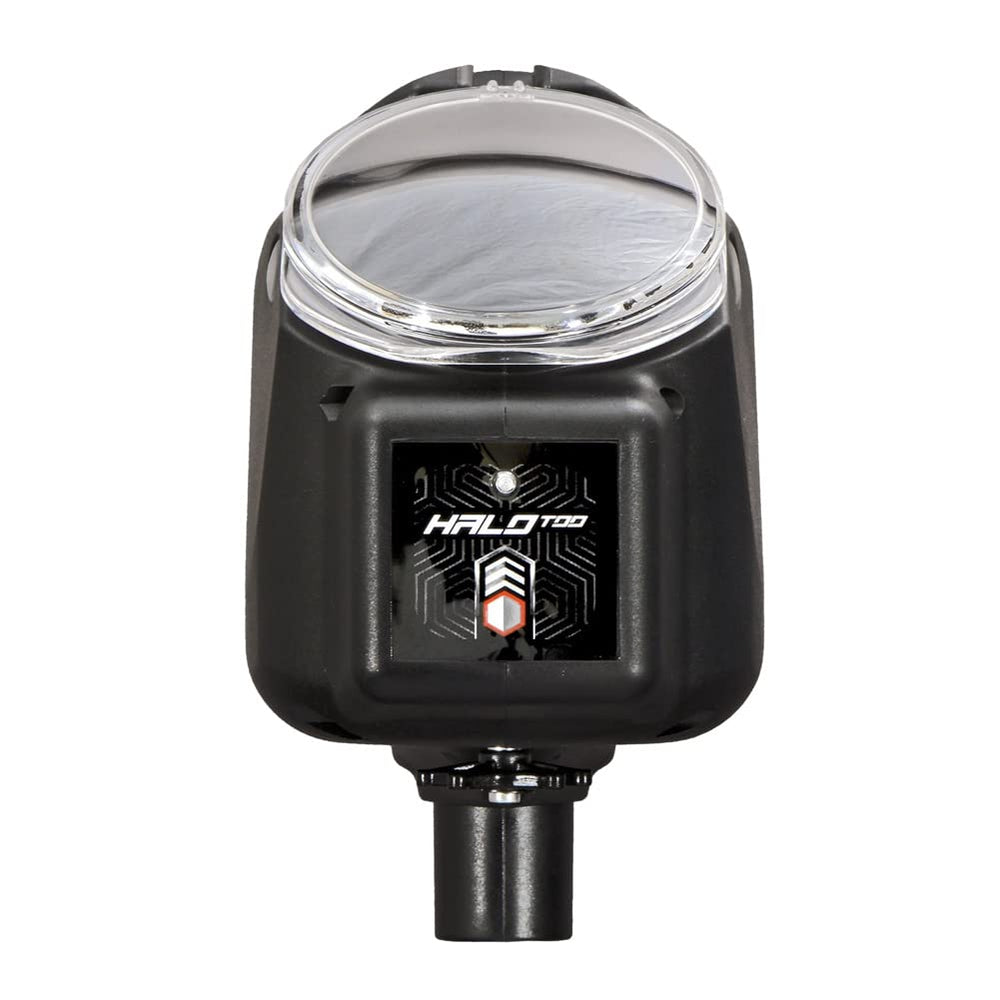 Empire Halo Too battery access open for quick tool-less AA replacement