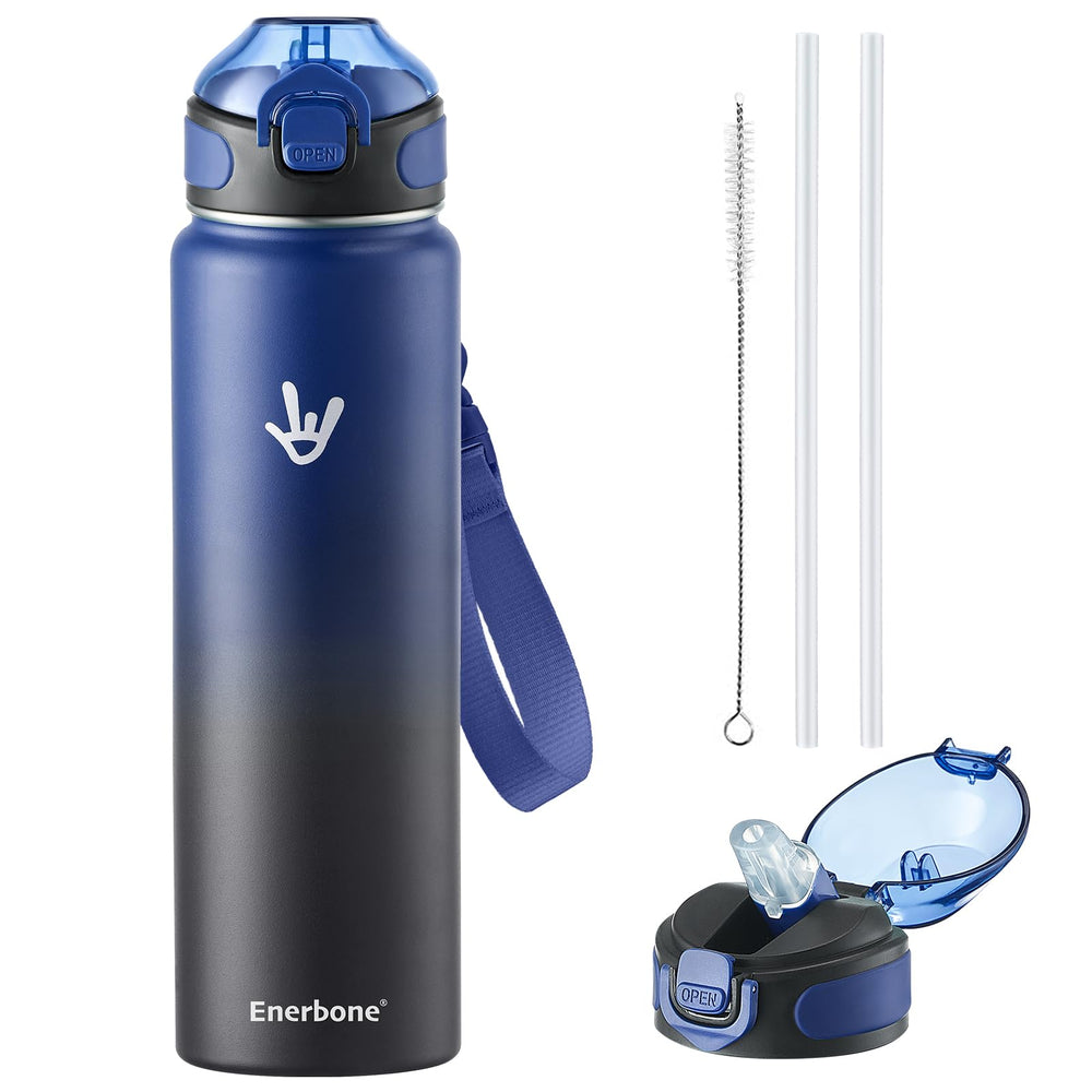 enerbone bottle front profile showing sleek design and large capacity