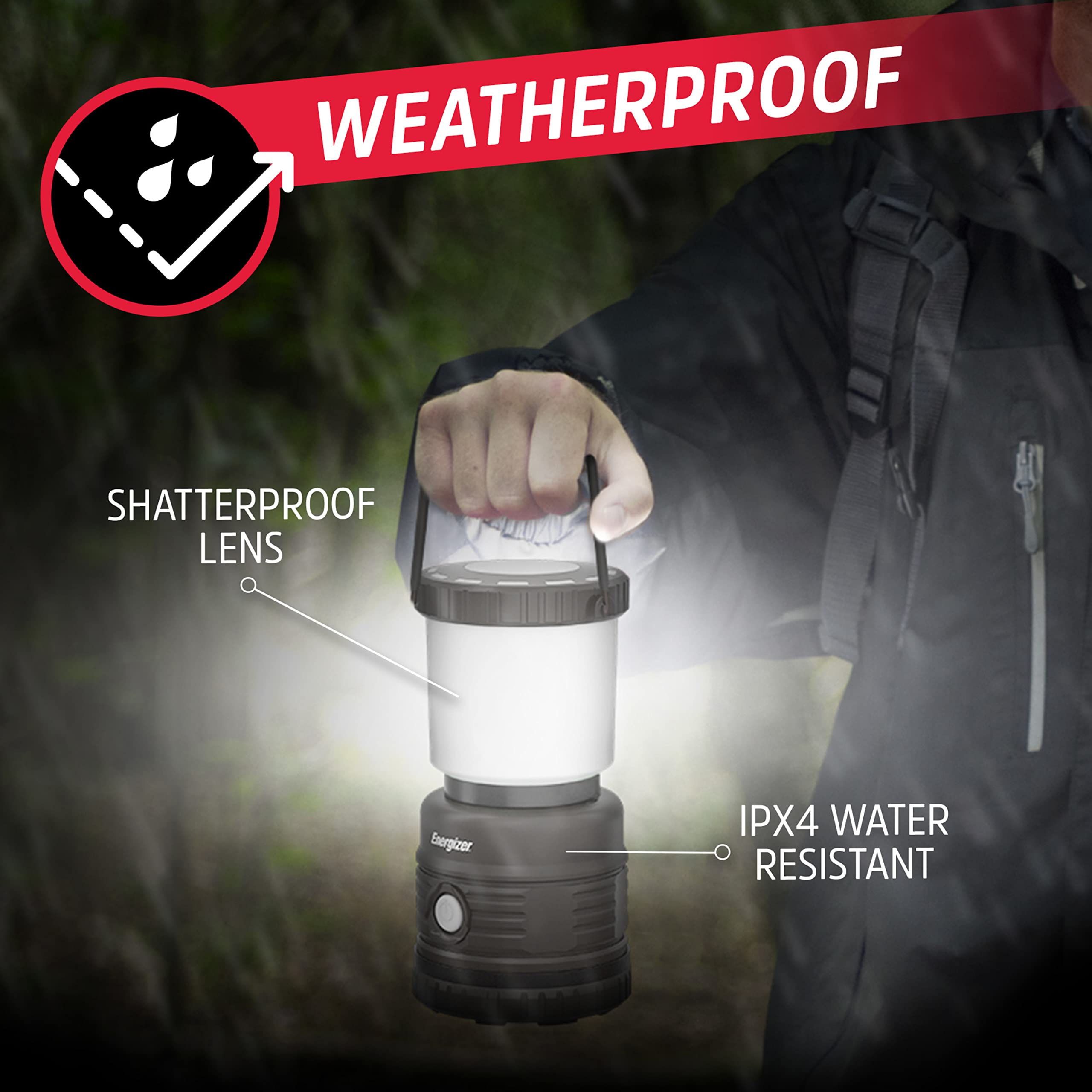 energizer two lanterns on table demonstrating 2-pack convenience and versatility