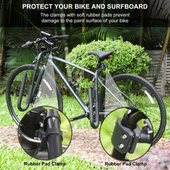 Enjoyard clamp rubber pad detail protecting bike paint during mounting