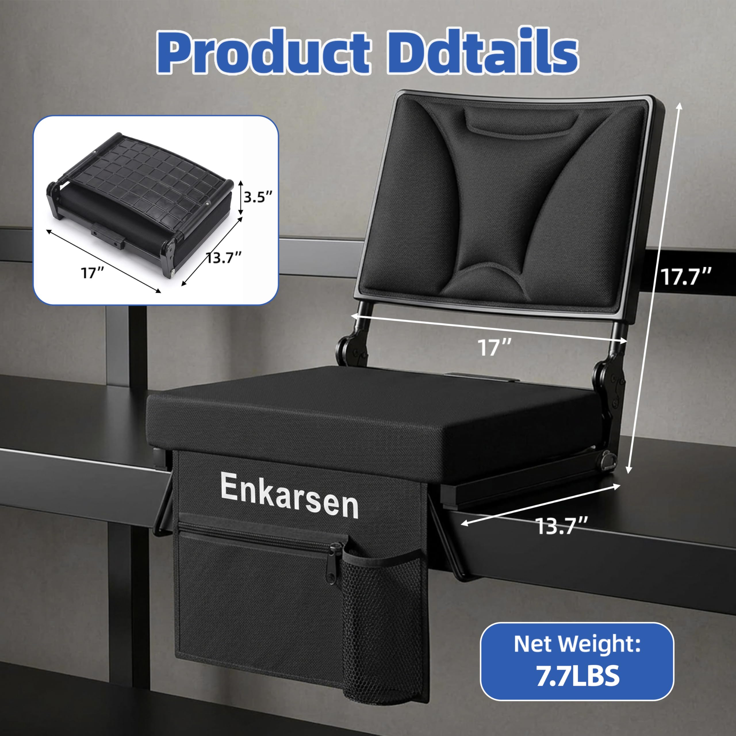 Enkarsen close-up of multi-density foam texture delivering plush seating