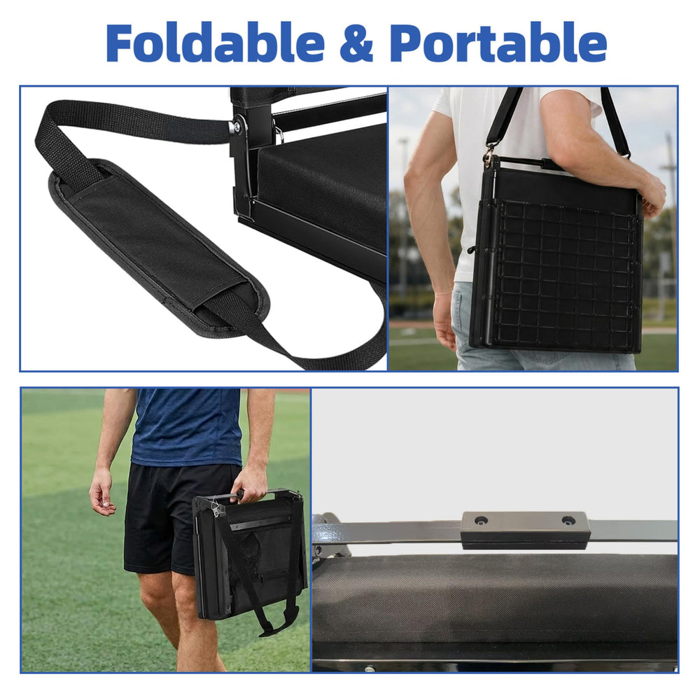Enkarsen in stadium lifestyle scene enhancing spectator comfort and support