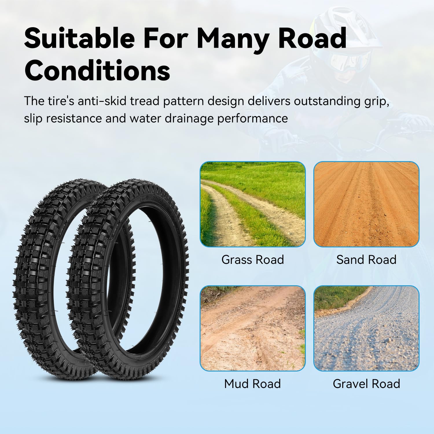 EOPOAYI sidewall detail showing reinforced rubber for longer durability