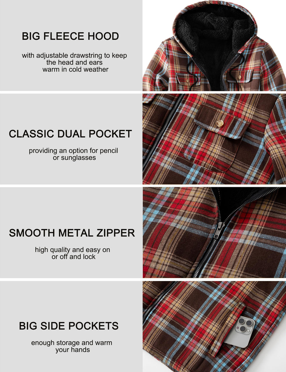 Ephemoca folded jacket showing label and fabric texture for quality feel