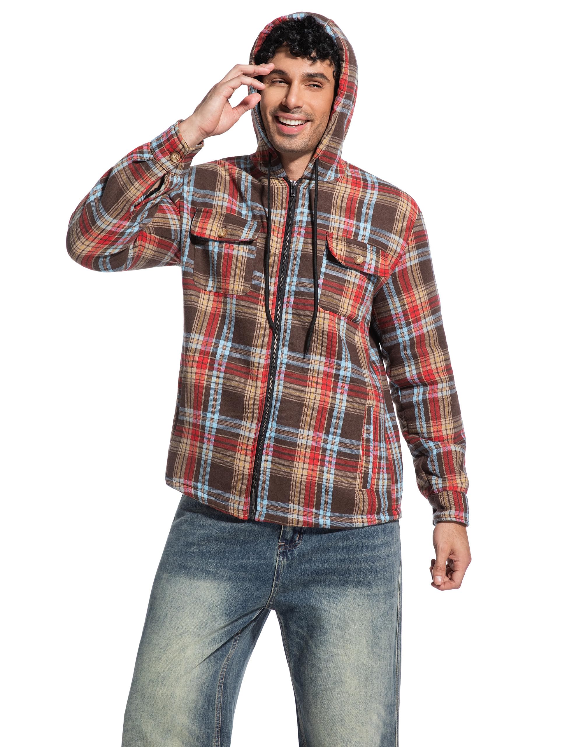 Ephemoca full-zip and drawstring hood detail for adjustable coverage